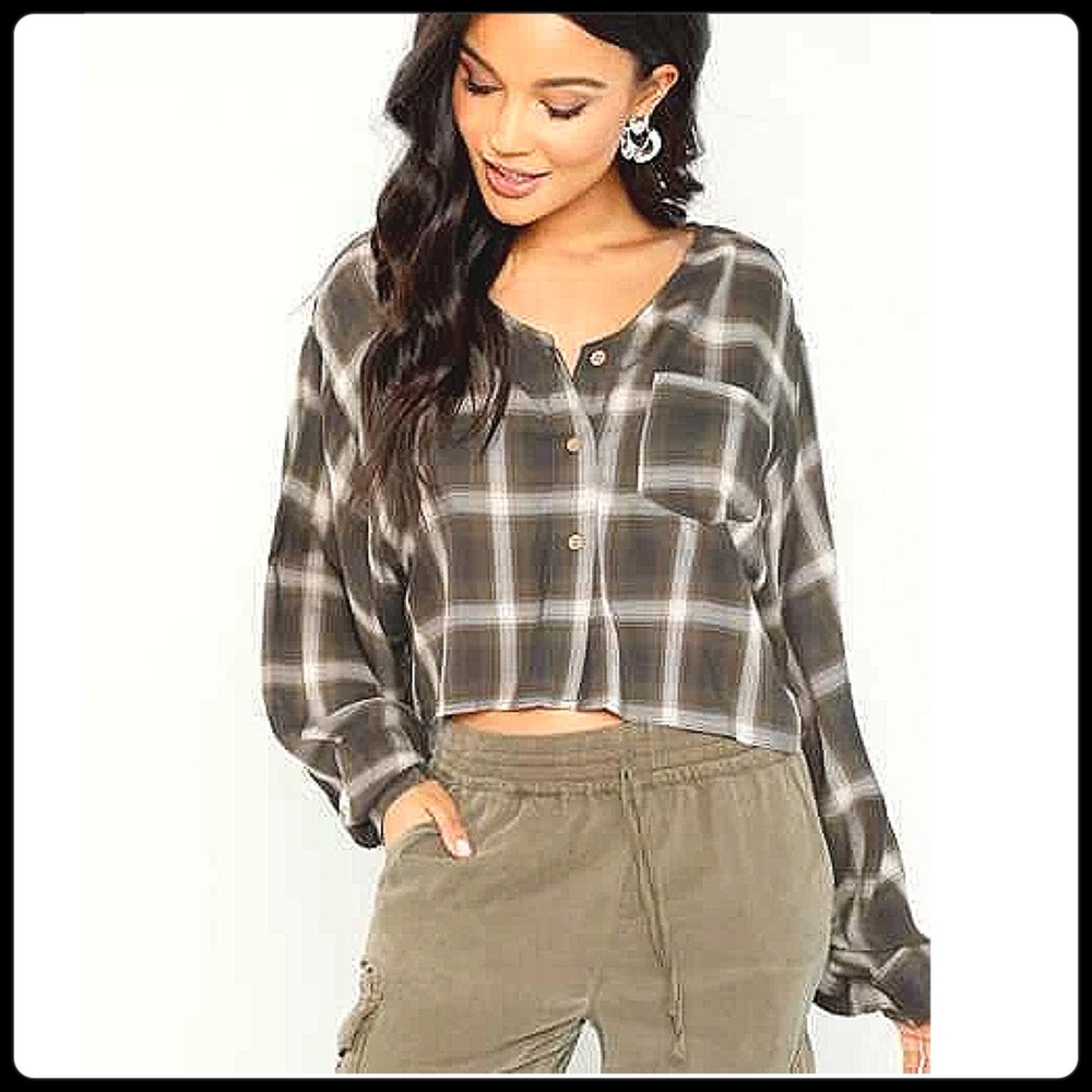 Grade & Gather plaid long sleeve